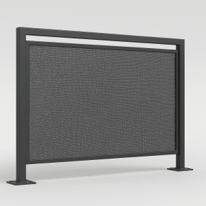 Garde-corps à tôle micro-perforée