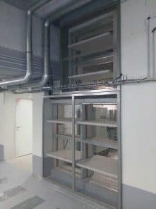 Structure métallique intérieure installée par ABEL dans l’Arche de La Défense